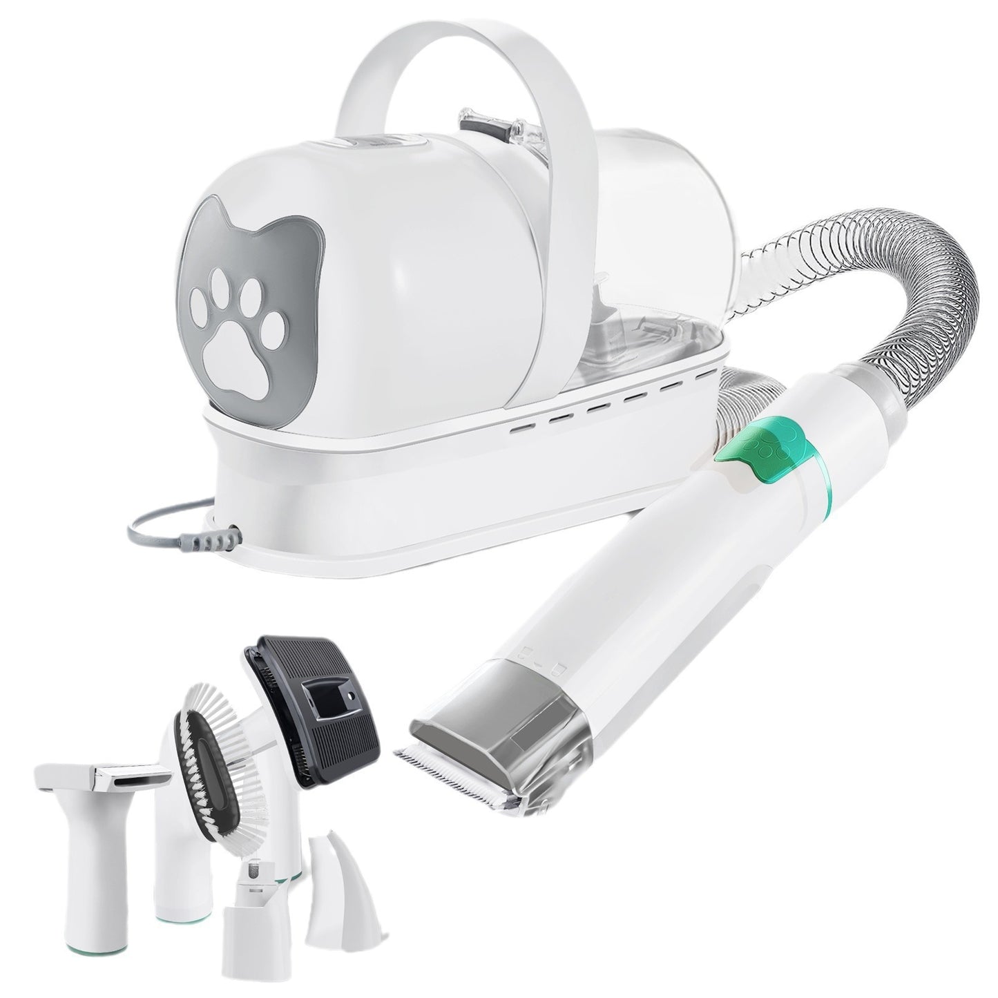 7-in-1 Multifunctional Device for Easy, Stress-Free Gentle Pet Vacuum Trimming & Grooming